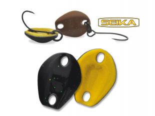 TUBERTINI SEIKA CONTACT BOTTOM SPOON WARM YELLOW/BLACK WITH SILVER GLITTERS