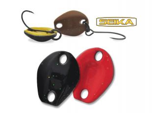 TUBERTINI SEIKA CONTACT BOTTOM SPOON WARM/RED BLACK WITH SILVER GLITTERS